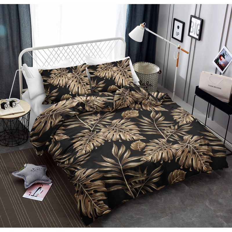 Brown Tropical Palm Leaves CLA19100553B Bedding Sets