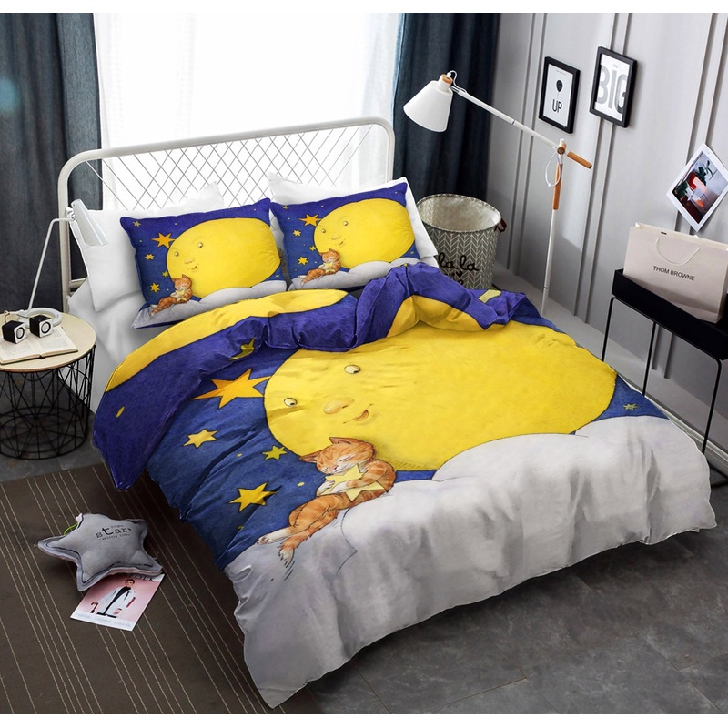 Cat And Moon BL080931B Bedding Sets
