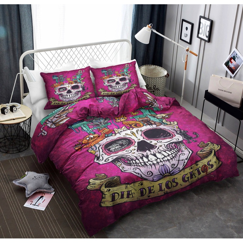 Cat Day Of The Dead BT0110026B Bedding Sets