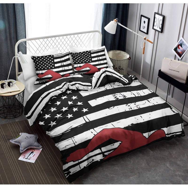 Swimming American Flag CLM260867 Bedding Sets