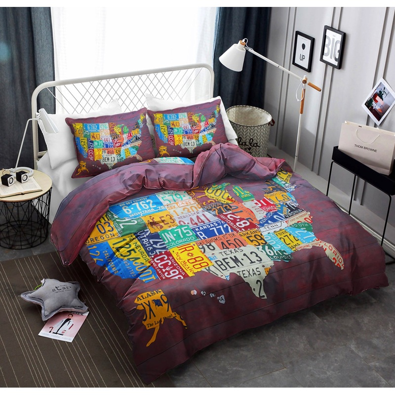 US Map TT240830T Bedding Sets
