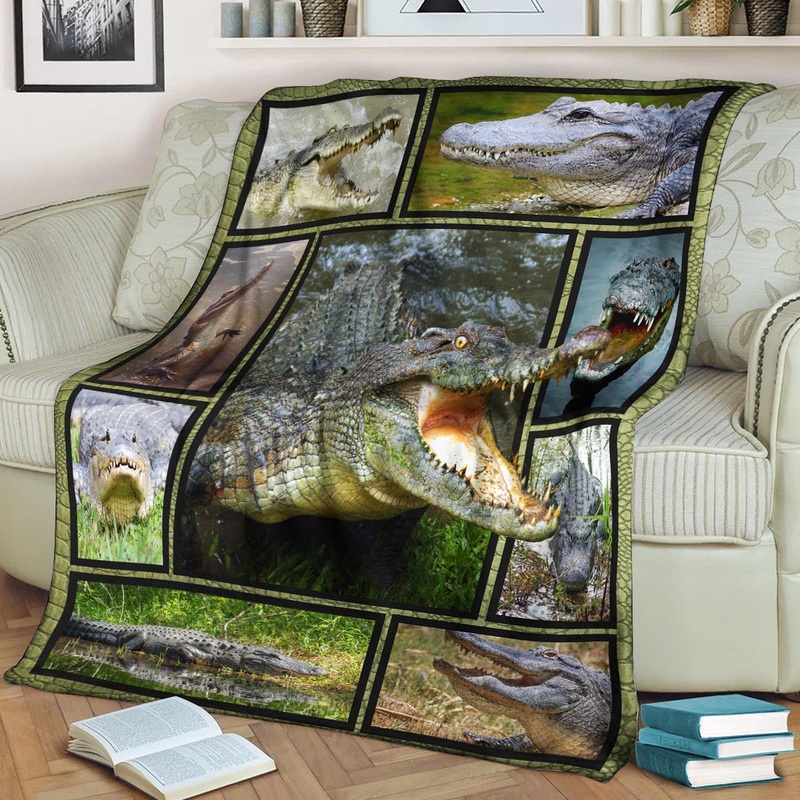 Alligator CLA21100889F Sherpa Fleece Blanket