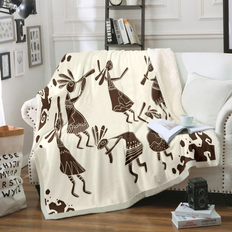 Arizona Kokopelli TN170801T Sherpa Fleece Blanket