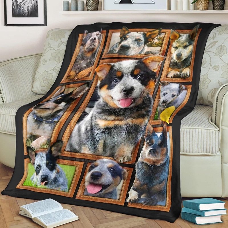 Australian Cattle Dog CL240803MD Sherpa Fleece Blanket