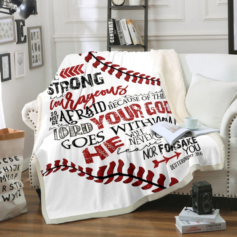 Baseball HM270805F Sherpa Fleece Blanket