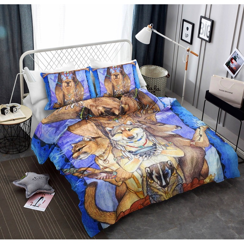 Wolf Native American BL040970B Bedding Sets