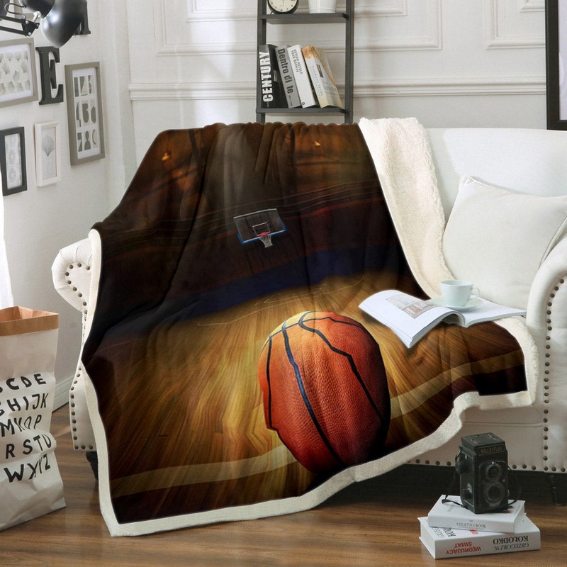 Basketball NN0709006TM Sherpa Fleece Blanket