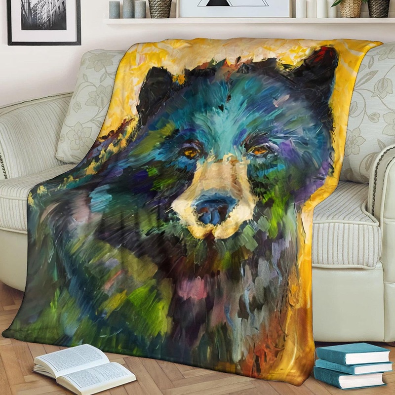 Bear DD160805F Sherpa Fleece Blanket