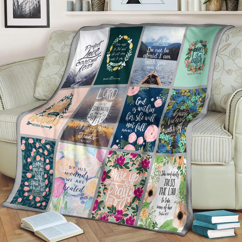 Bible CLA21100784F Sherpa Fleece Blanket