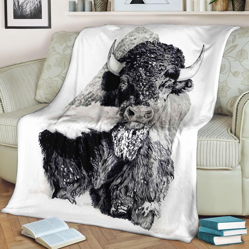 Bison ML090913F Sherpa Fleece Blanket