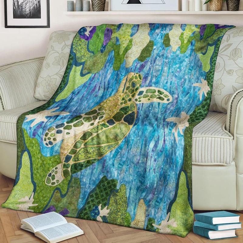 Turtle BT220851F Sherpa Fleece Blanket