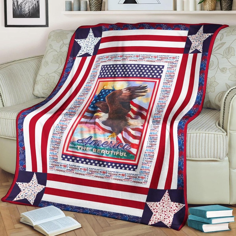 America Eagle BL260803F Sherpa Fleece Blanket