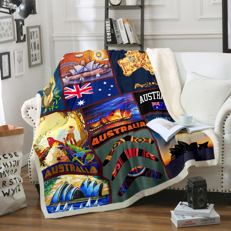 Australia HT050905TT Sherpa Fleece Blanket