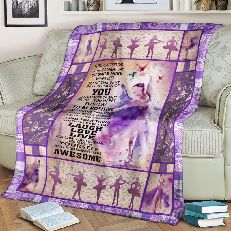 Ballet Awesome CLA1910298F Sherpa Fleece Blanket