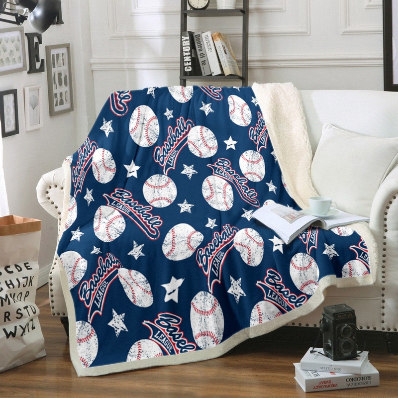 Baseball HM060902TT Sherpa Fleece Blanket