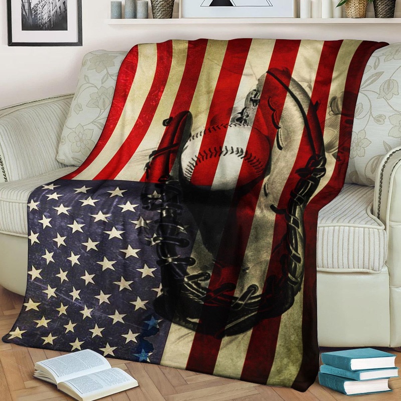 Baseball HM0809011TT Sherpa Fleece Blanket