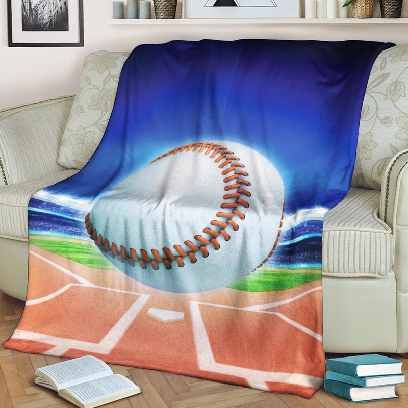 Baseball NT150803F Sherpa Fleece Blanket