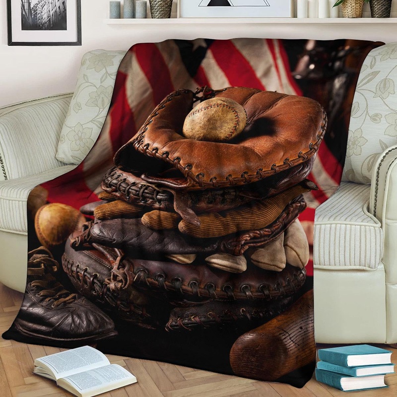 Baseball NT220801F Sherpa Fleece Blanket