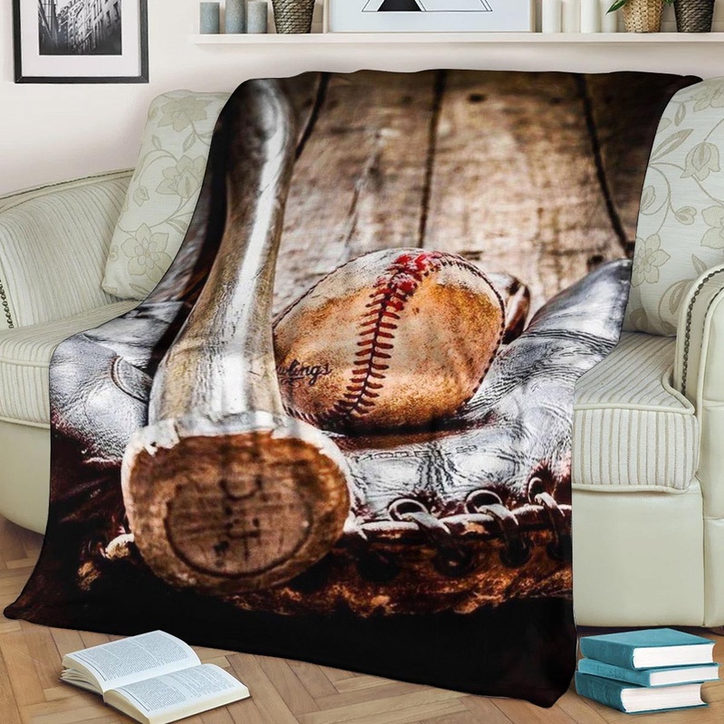 Baseball NT220803F Sherpa Fleece Blanket