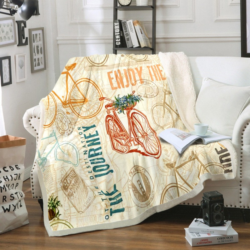 Bicycle HT270816F Sherpa Fleece Blanket