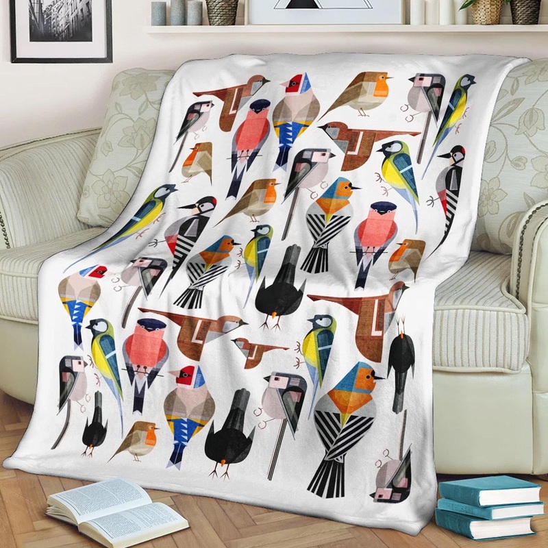 Bird DD260817F Sherpa Fleece Blanket