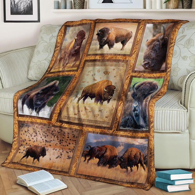 Bison CLA21100725F Sherpa Fleece Blanket