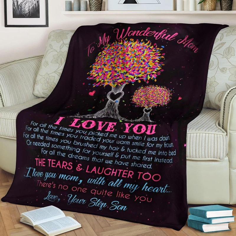 To my wonderful Mom Your step son CLA1910482F Sherpa Fleece Blanket