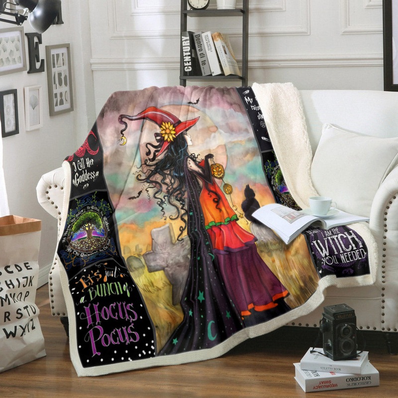 Witch HT0709139TM Sherpa Fleece Blanket
