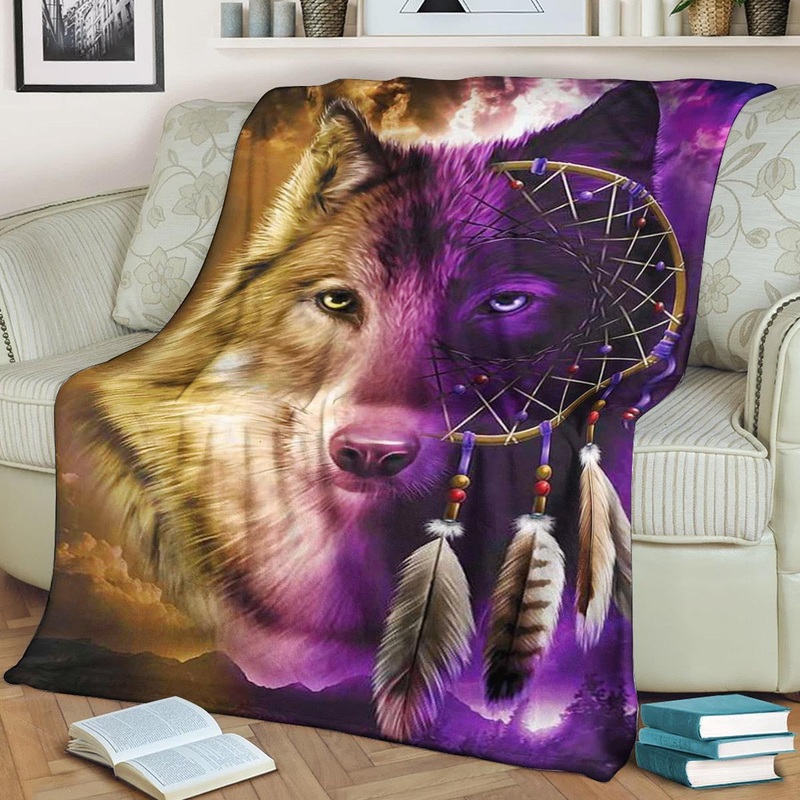 Wolf CLA150859f Sherpa Fleece Blanket