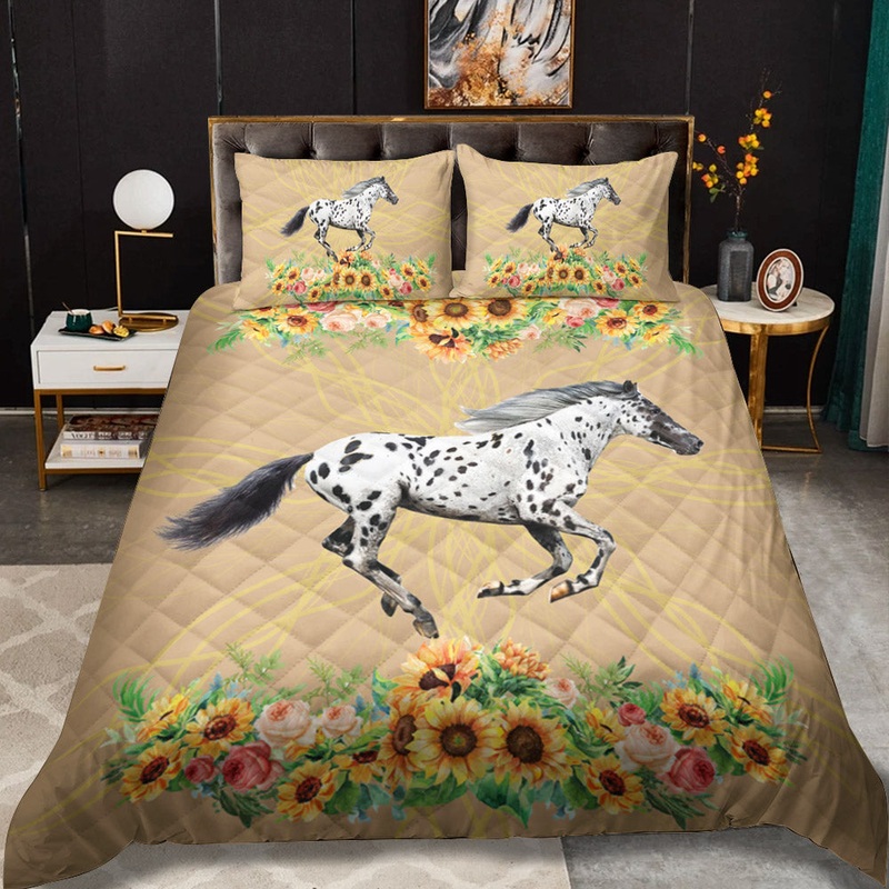 Appaloosa Horse Sunflower CL09120015MDB Quilt Bedding Set