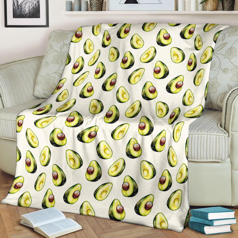 Avocado Pattern CLA15100181F Sherpa Fleece Blanket