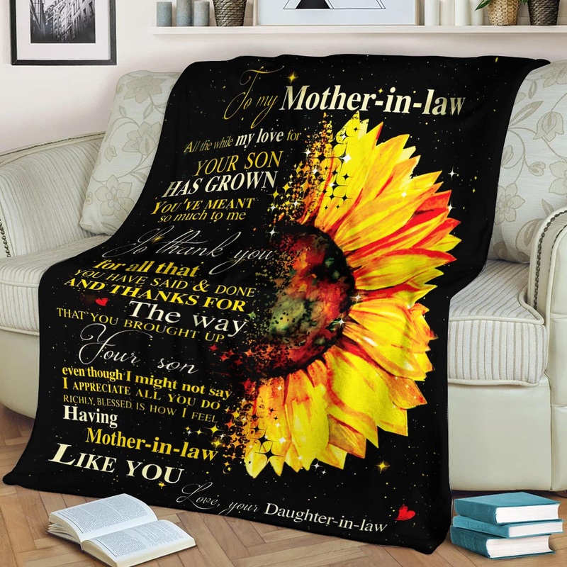 To my mother in law I appreciate CLA1910437F Sherpa Fleece Blanket