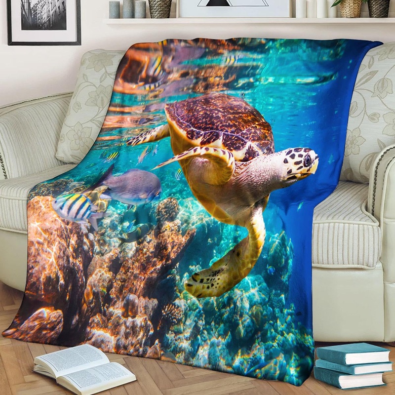 Turtle BL171089F Sherpa Fleece Blanket