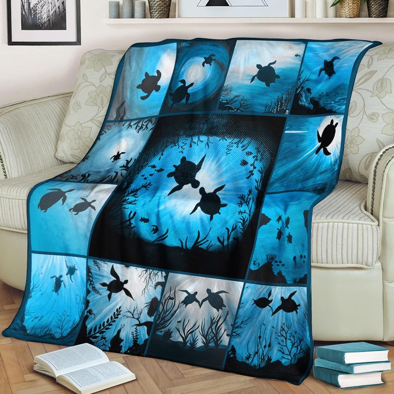 Turtle BT220850F Sherpa Fleece Blanket