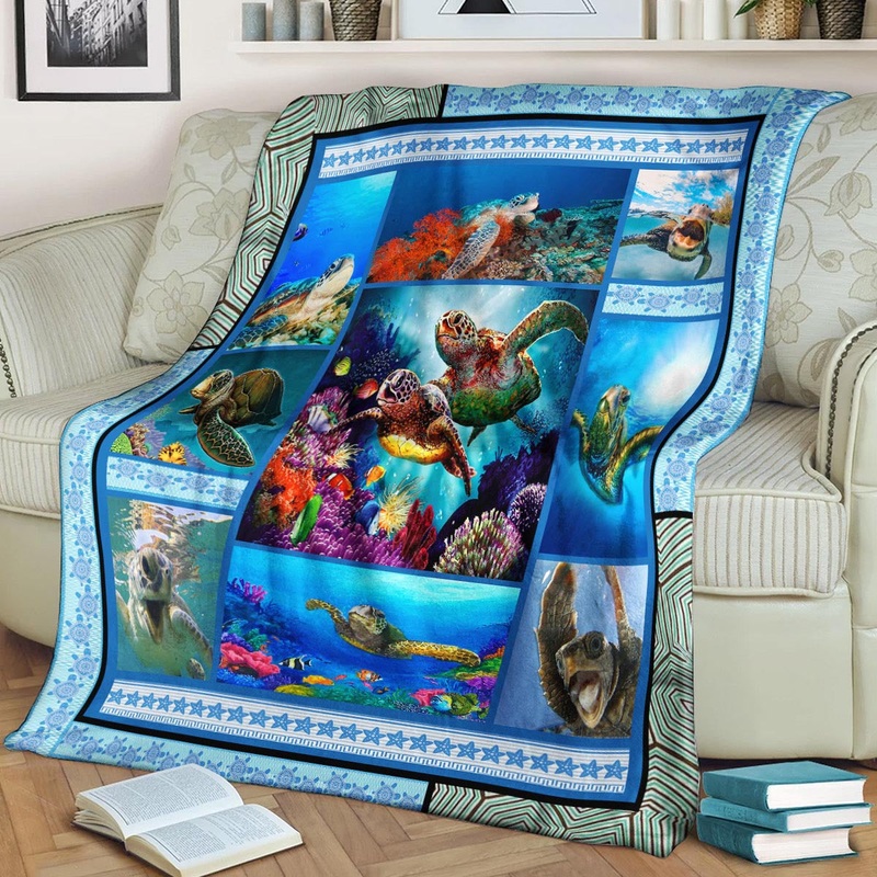 Turtle CLA150853f Sherpa Fleece Blanket