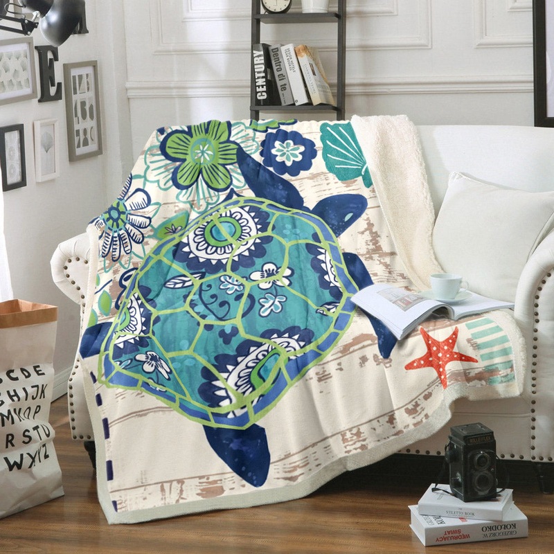 Turtle TT140827TT Sherpa Fleece Blanket