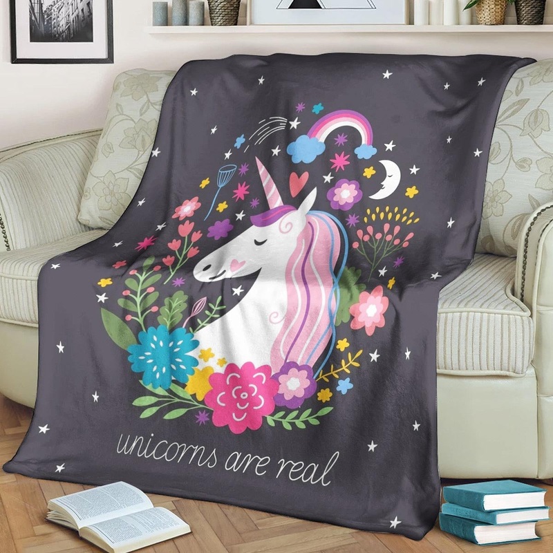 Unicorn CL1208169MD Sherpa Fleece Blanket