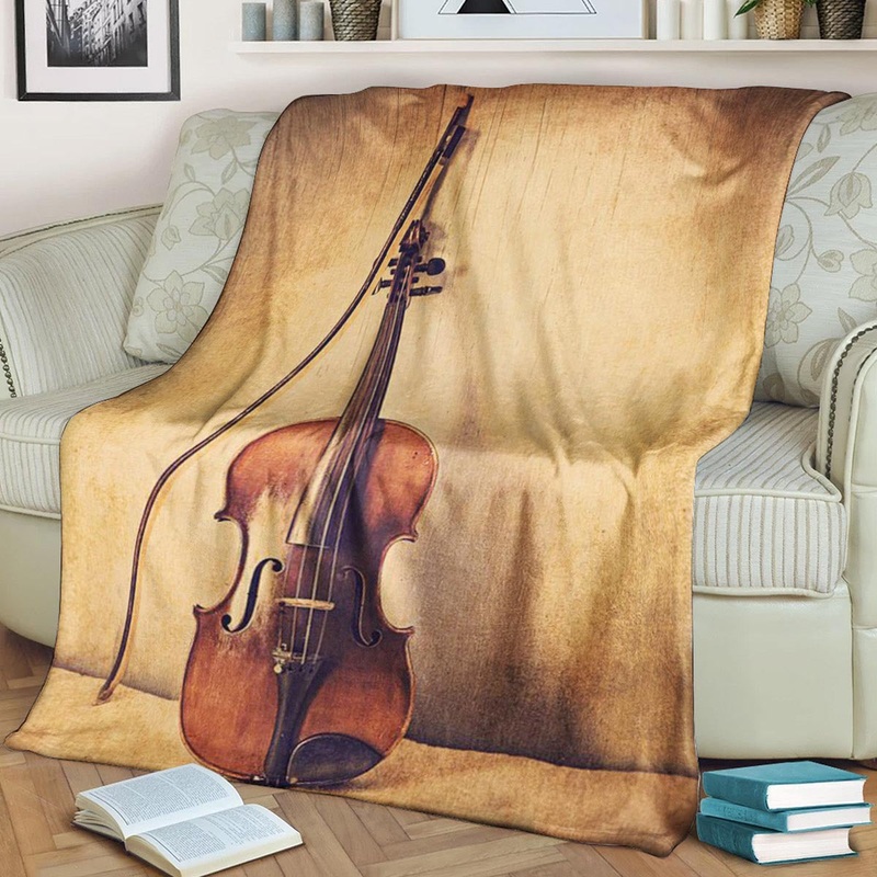 Violin HM0809168TT Sherpa Fleece Blanket
