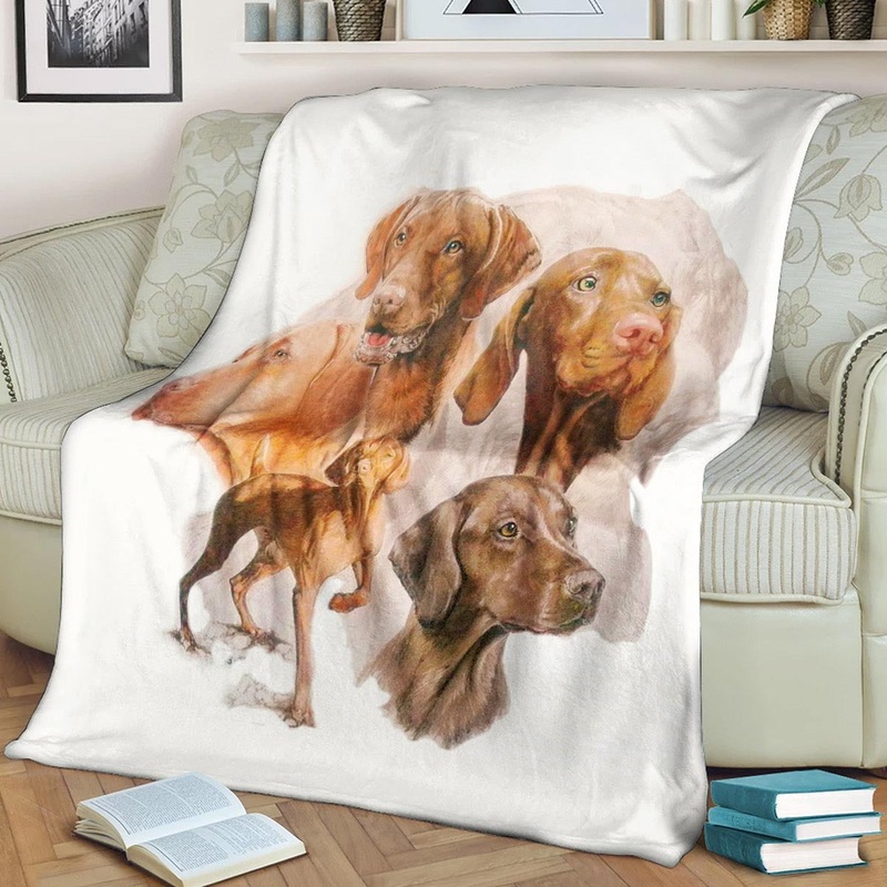 Vizsla Dog HM0110147TT Sherpa Fleece Blanket