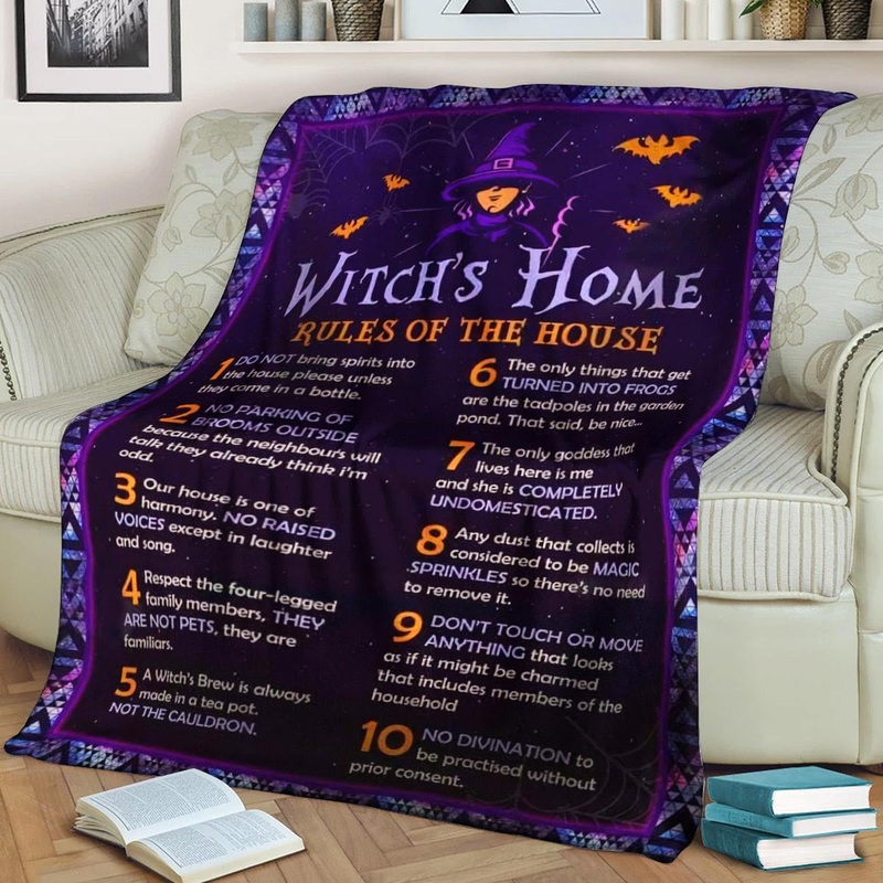 Witch CLA21100926F Sherpa Fleece Blanket