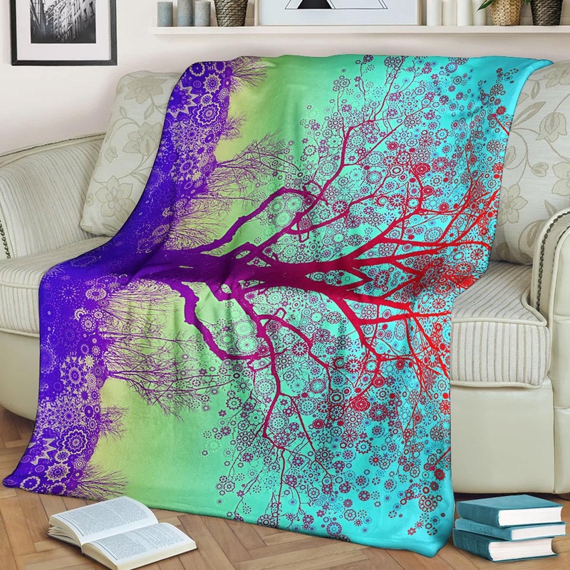 Yoga Tree CLP190840 Sherpa Fleece Blanket