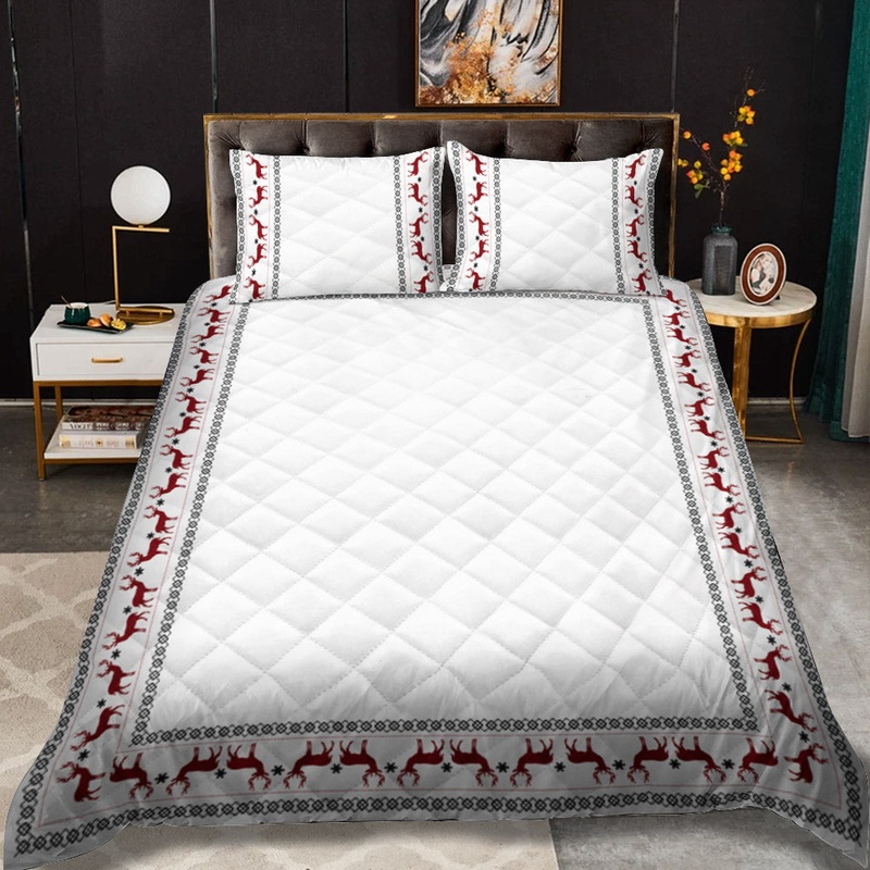 Azcozy Home Reindeer CLA16110132B Quilt Bedding Set