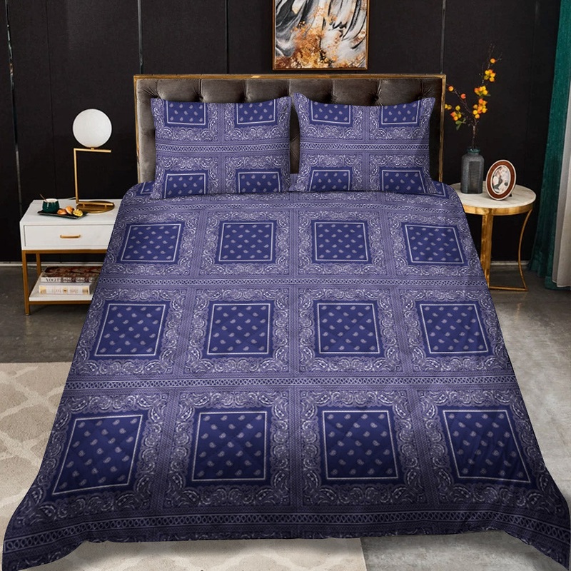Bandana Blues CLM0312008B Quilt Bedding Set