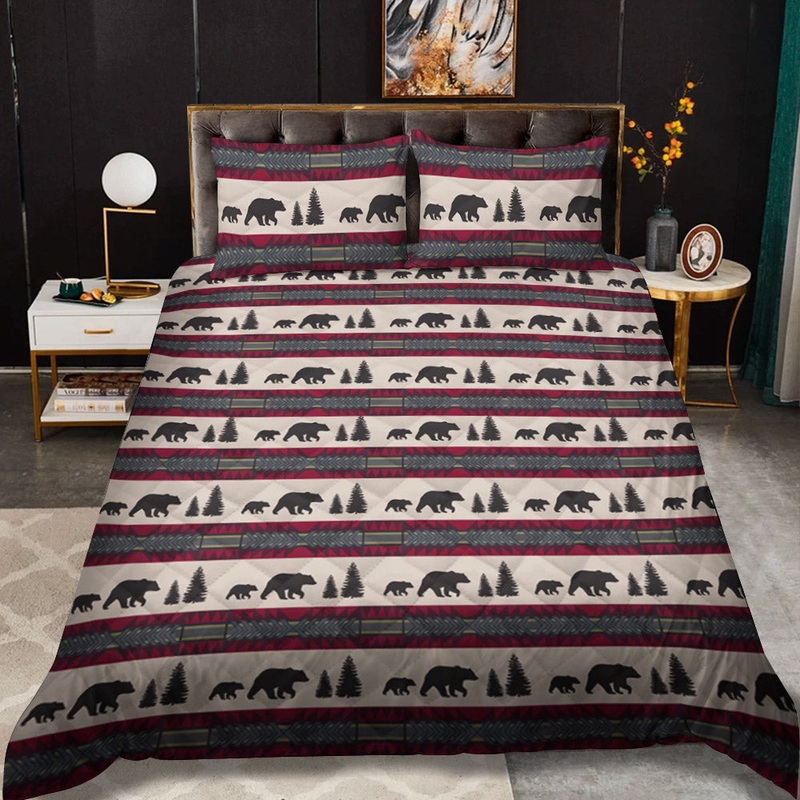 Bear Adventure CLA2609009B Quilt Bedding Set