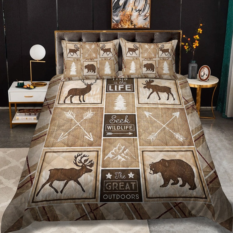 Boulder Creek Log Cabin CLP0811025TT Quilt Bedding Set