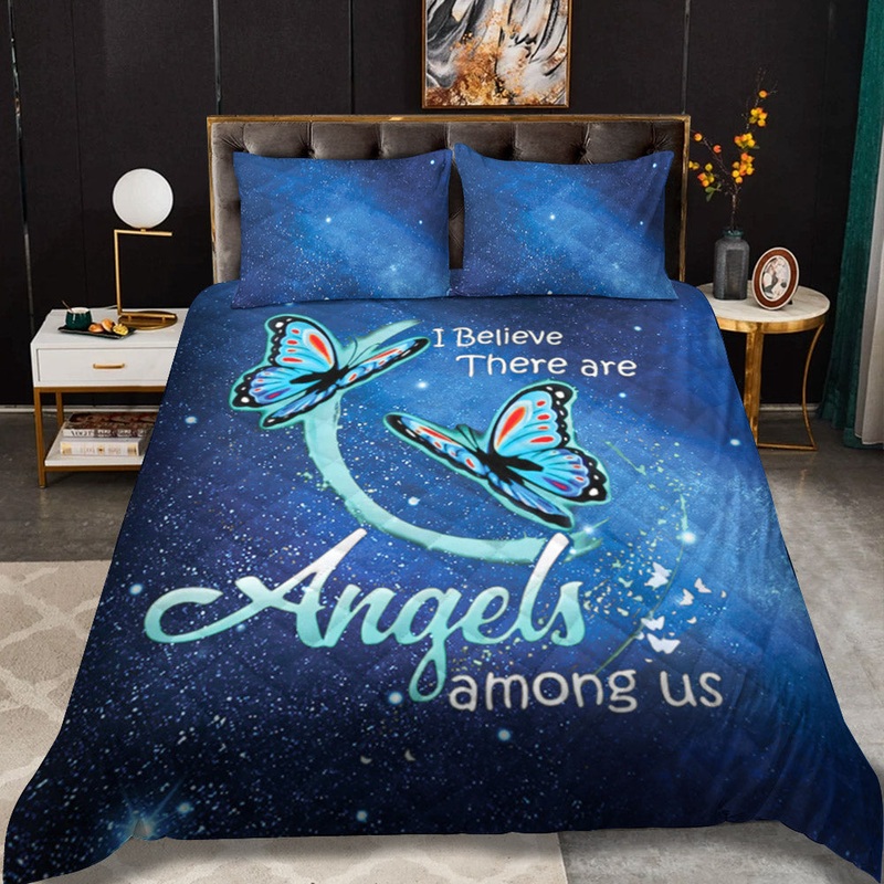 Butterfly Angel CLM1210031B Quilt Bedding Set