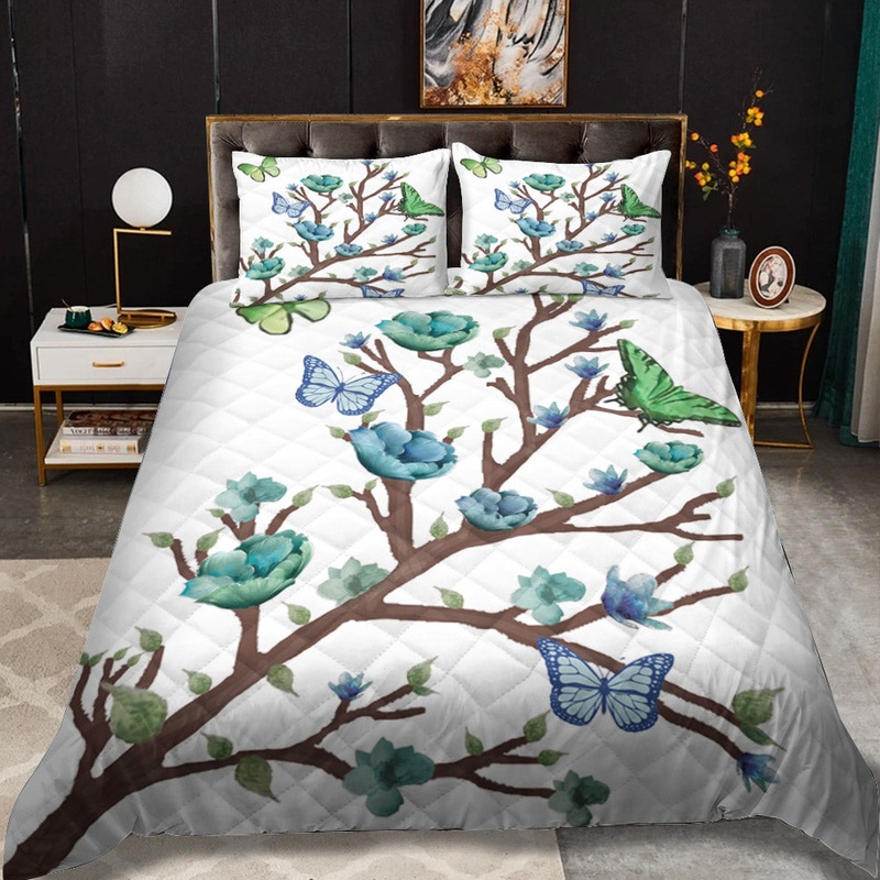 Butterfly Blossom CLM2210037B Quilt Bedding Set