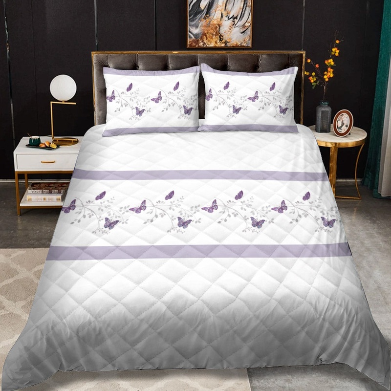 Butterfly CLM1810024B Quilt Bedding Set