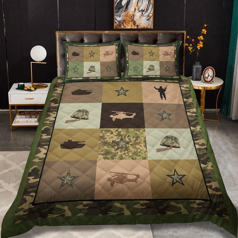Camouflage Camo CLM2410048B Quilt Bedding Set