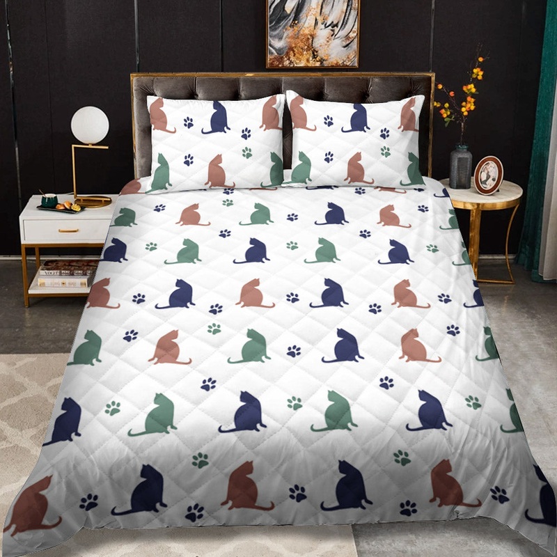 Cat CLM0411073B Quilt Bedding Set